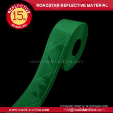 Green fluorescence reflective strip for jackets